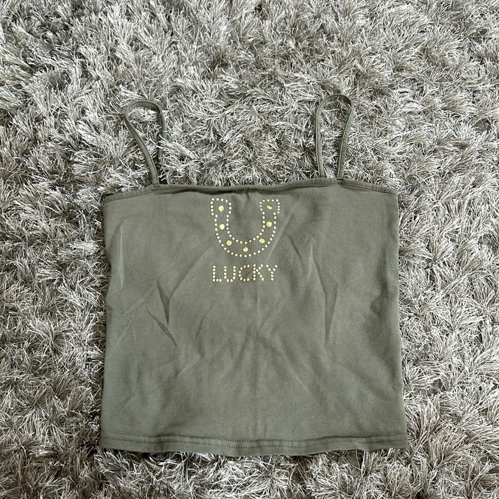 Divided Lucky Horseshoe Tank Top - Picture 1 of 4
